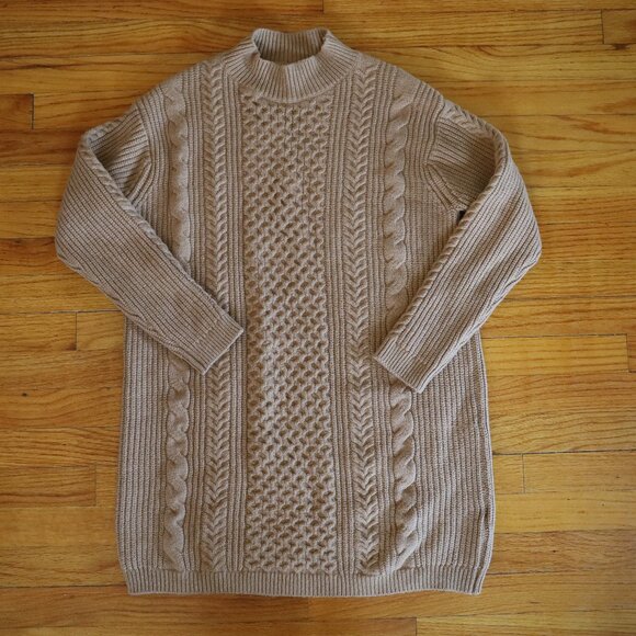 Banana Republic Cable Knit Sweater Dress Size M - Picture 1 of 2